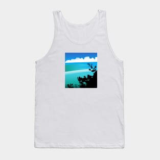 Siluet beach landscapes Tank Top